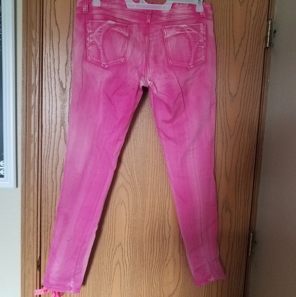 Hot pink Tripp skinny jeans - Picture 2 of 5
